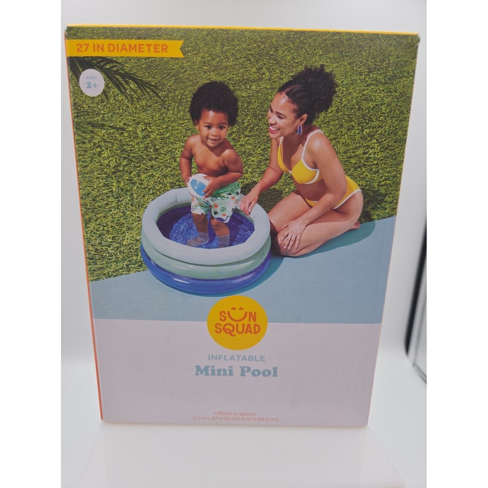 Sun Squad Inflatable Mini Pool for children 27" Diameter
